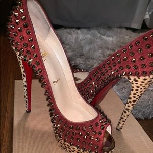 Christian Louboutin alti pump spike cork heel